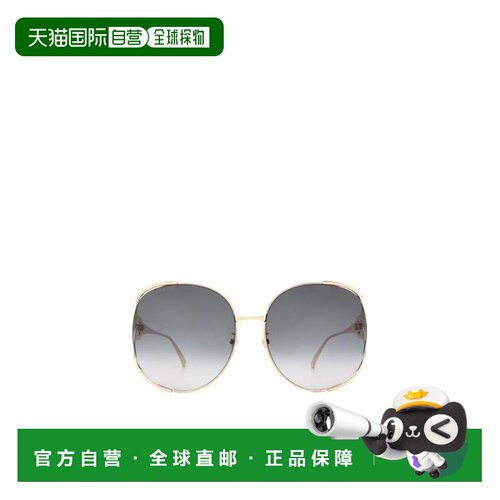 自营Gucci 圆框太阳镜 GG0225S古驰正品时尚百搭显脸小高级感