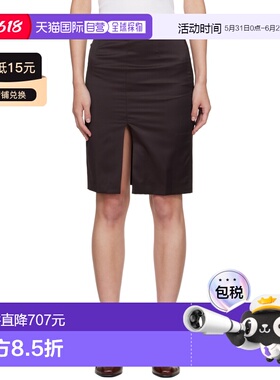 1h可退 香港直邮Our Legacy 女士 酒红色 Siren 半身裙 W2264SCG