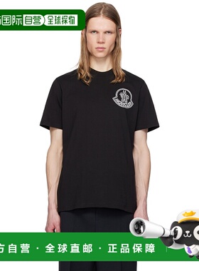 1h可退 香港直邮Moncler 盟可睐 男士 黑色 Archivio Creativo T