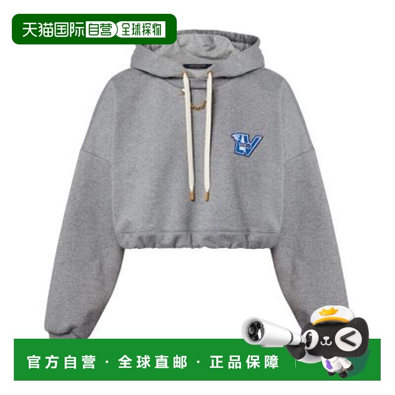 自营1h可退 欧洲直邮LV/路易威登 飞行模式短款连帽衫长袖卫衣