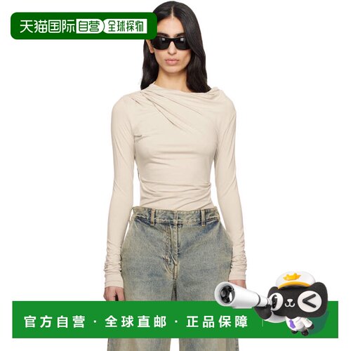 1h可退 香港直邮Entire Studios 女士 灰白色垂坠上装 ESSS26TO02