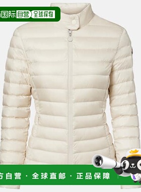 1h可退 香港直邮Moncler 盟可睐 女士 徽标羽绒夹克 white白色 舒