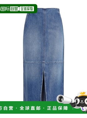 香港直邮Tommy Hilfiger 徽标牛仔半身裙 WW0WW42582