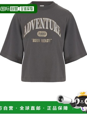 1h可退 香港直邮Pinko 品高 女士 短袖T恤 104604A2CS grey灰色