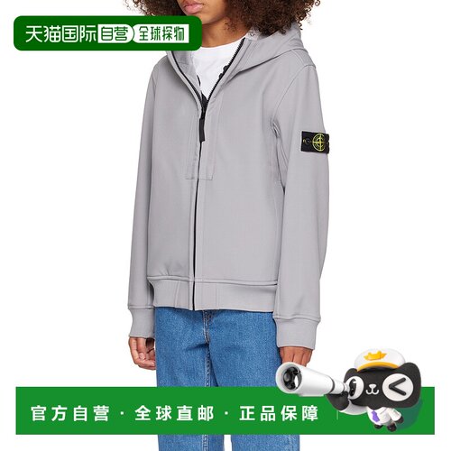 香港直邮Stone Island 徽标连帽拉链卫衣 8116Q0122