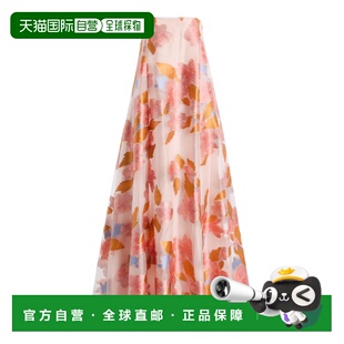 1h可退 香港直邮Staud 女士 Allyson 刺绣薄纱长款连衣裙