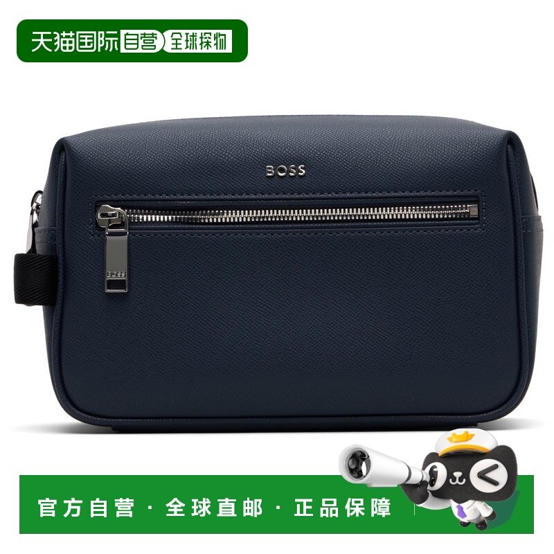 1h可退 香港直邮BOSS 波士 男士 海军蓝徽标手拿包 50558456,箱包皮具/热销女包/男包,男士包袋,淘宝优惠券,粉丝福利购,淘宝优惠卷