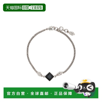 1h可退 香港直邮ALEXANDER MCQUEEN 26SS 双骷髅手链 Men水晶