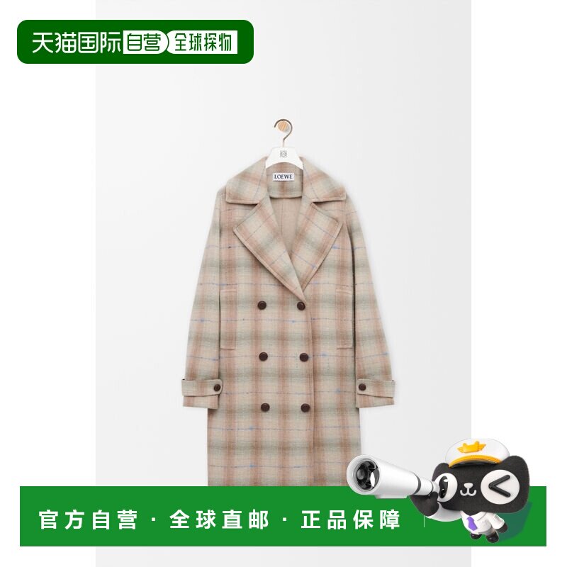 欧洲直邮羊毛羊绒混纺大衣罗意威