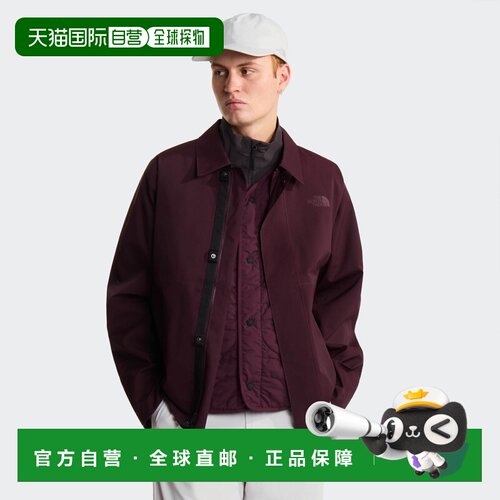 自营欧洲直邮The North Face北面 男士深酒红色聚酯纤维防水三合