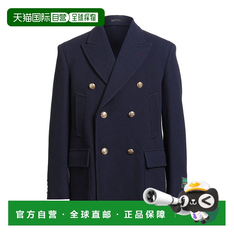 1h可退 香港直邮Gucci 古驰 男士 大衣 blue蓝色 舒适时尚
