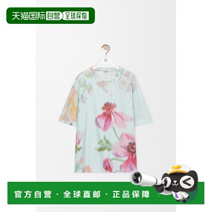 多色棉花卉印花短袖 自营1h可退 浅蓝色 男士 欧洲直邮Loewe罗意威