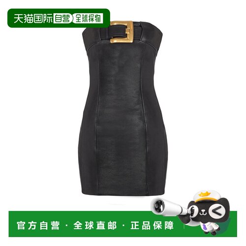香港直邮Balmain 束胸连衣裙 GF1R1420LE04包臀裙【付后1h可退】