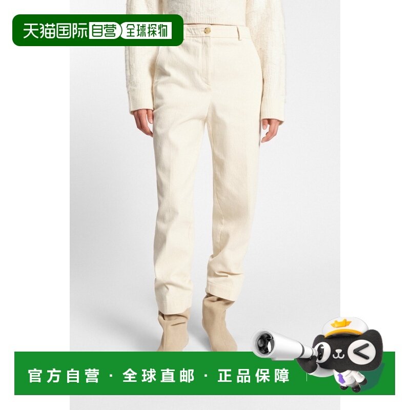 自营欧洲直邮Hugo Boss 女士自然色棉纽扣拉链门襟长裤,女装/女士精品,休闲裤,淘宝优惠券,粉丝福利购,淘宝优惠卷