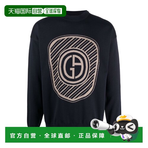 香港直邮Giorgio Armani logo印花针织套衫 6KSMA3SMA2Z