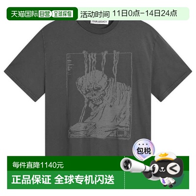 香港直邮Our Legacy 男士 Angry Fan Mail 方形T恤 M2266BA