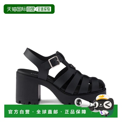 香港直邮Prada 普拉达 女士 黑色凉鞋罗马鞋 1X267O3LKK