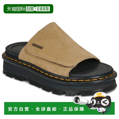 欧洲直邮Dr. Martens马丁博士鞋子女拖鞋米色ZebZag Slide Savann