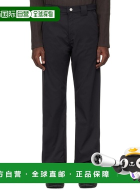 1h可退 香港直邮AFFXWRKS 男士 黑色 Curved 长裤 SS24TR01休闲裤