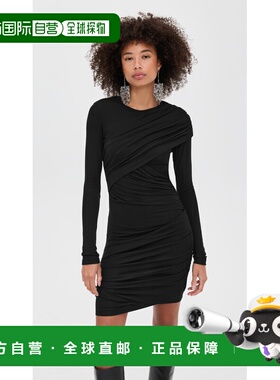 1h可退 香港直邮ISABEL MARANT 女士 Denise 连衣裙 black黑色 舒