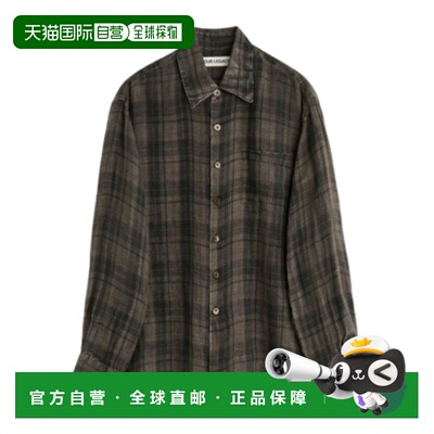 1h可退 香港直邮OUR LEGACY 男士衬衫 M2262APC SS2026 褐色 格纹