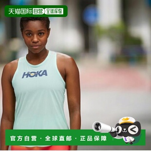 自营欧洲直邮HOKA 女士淡蓝色合成纤维吊带/背心新款