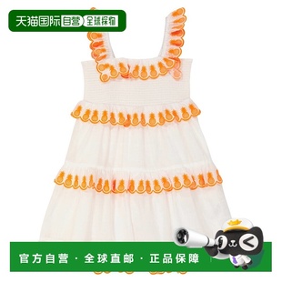 1h可退 香港直邮ZIMMERMANN 女童 Tropicana 刺绣棉质连衣裙童装