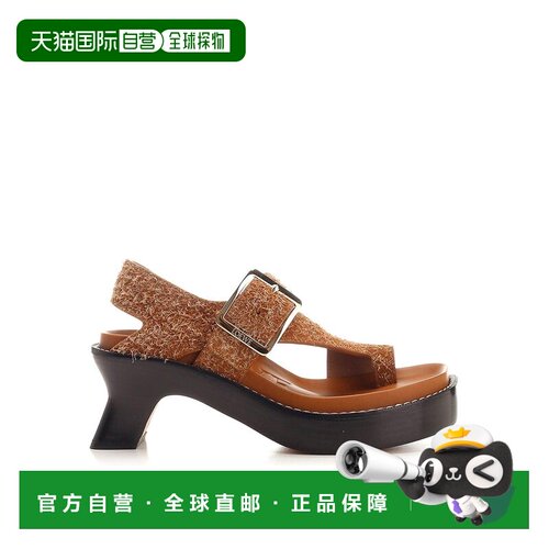 1h可退 欧洲直邮LOEWE 女士凉鞋 L814465X922530 AW2024 棕色 SAN