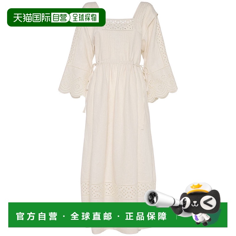 香港直邮Weekend Max Mara 女士 Luglio亚麻迷笛连衣裙