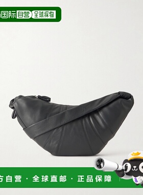 1h可退 香港直邮Lemaire 男士 牛角包形大号皮革邮差包 BG0000LL0