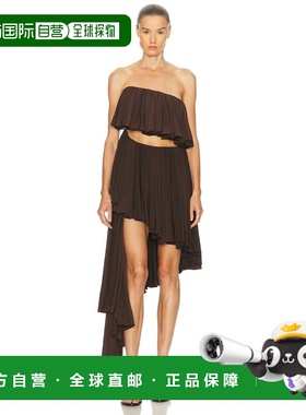 1h可退 香港直邮alaia 女士 螺旋形连衣裙 AA9R2581J050A