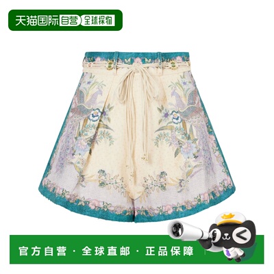 1h可退 香港直邮ZIMMERMANN 女士短裤 8632ASS262CSCFLCREAM AW20