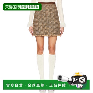 香港直邮Valentino 花呢半身裙 华伦天奴 Fantasy 女士 1h可退