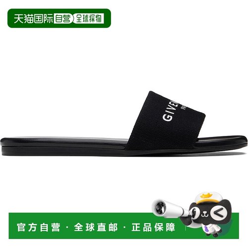 1h可退 香港直邮Givenchy 纪梵希 女士 黑色 4G 凉鞋 BE306FE1PU