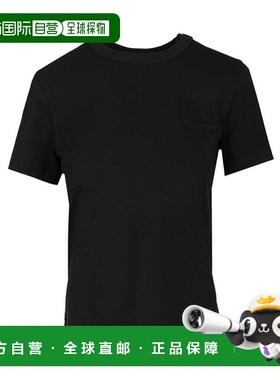 1h可退 香港直邮Courreges 女士 標誌貼片圓領 T 卹 325JTS217JS0