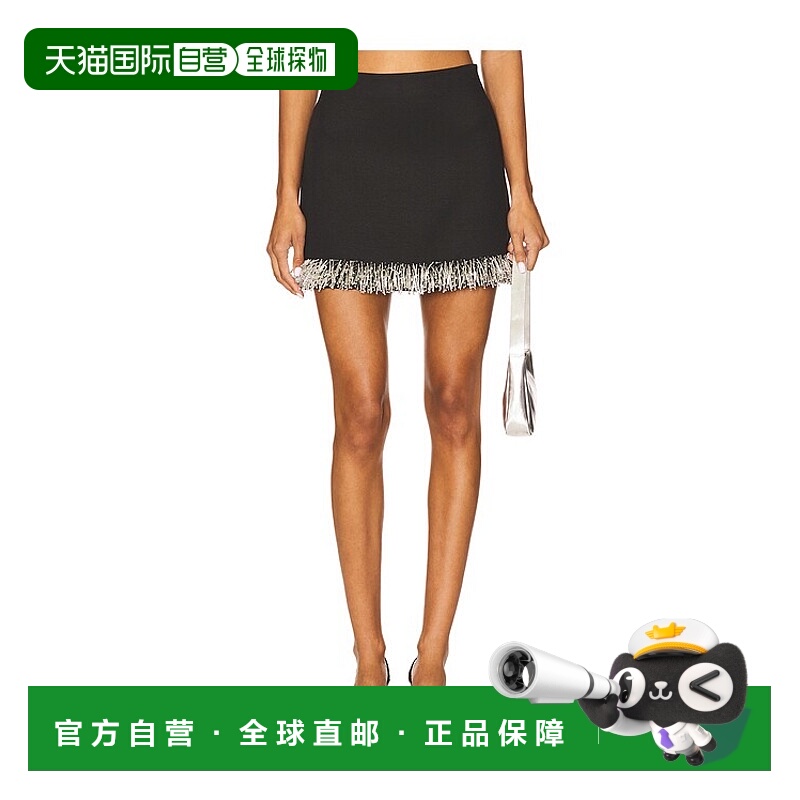 1h可退 香港直邮Simkhai 女士 Dua 迷你半身裙 5253018C black黑