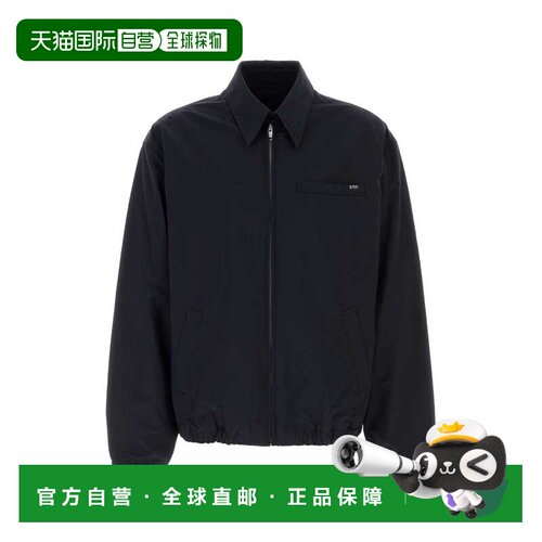 1h可退 香港直邮Prada 普拉达 男士 深蓝尼龙夹克 SGD190SOOO199Y