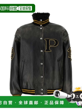 1小时内可退 香港直邮Prada 普拉达 女士 黑色皮革夹克 58A189SOO