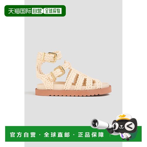 香港直邮ZIMMERMANN 女士 Goldie 草编凉鞋 3297FS25A1POWDER