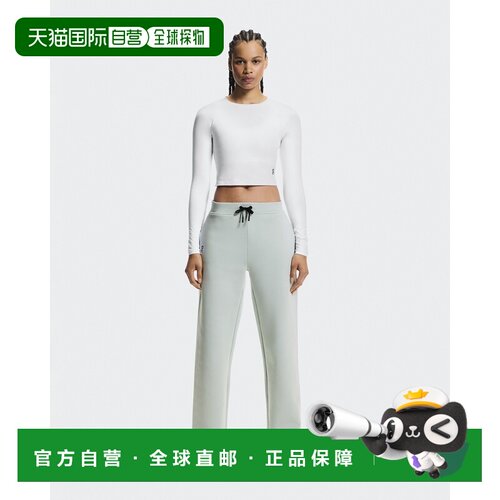 自营欧洲直邮On昂跑 Focus Tech女士浅鼠尾草绿棉质运动裤裤子