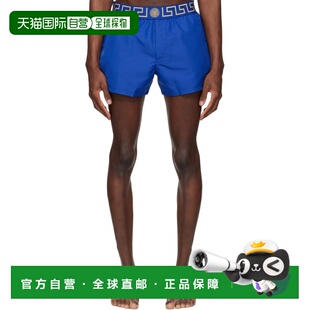 范思哲 泳裤 男士 Greca ABU010221A11120A 蓝色 香港直邮versace