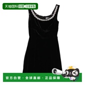 香港直邮Self Portrait 女士 1h可退 天鹅绒精饰迷你连衣裙 SC250