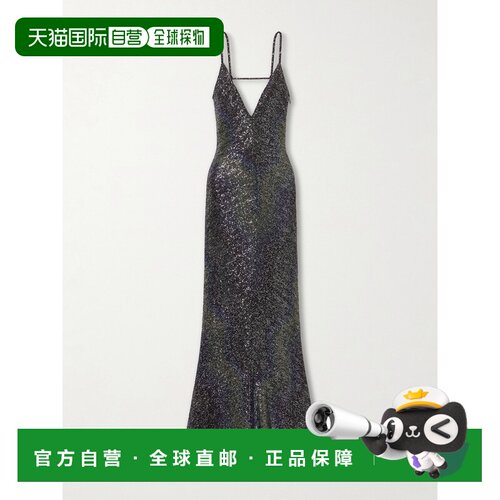 1h可退 香港直邮MISSONI 米索尼 女士 精饰钩花长款连衣裙 DS26WG