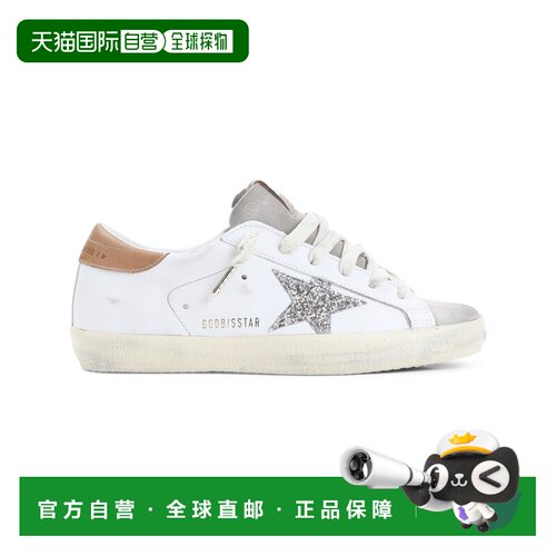 1h可退 香港直邮GOLDEN GOOSE 女士 SUPER 星星皮质运动鞋 GWF001