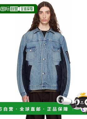 1h可退 香港直邮Sacai 男士 蓝色牛仔夹克 SCM204 舒适时尚