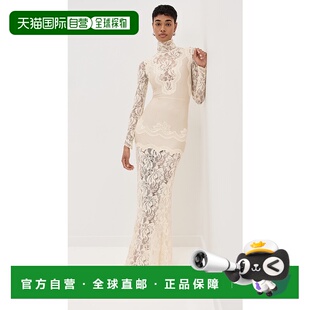 长款 Dress 蕾丝毛线衫 beige米色 香港直邮Rabanne 舒适时尚 女士