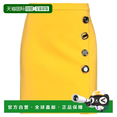 香港直邮Pinko 品高 女士 迷你半身裙 yellow黄色 舒适时尚短裙