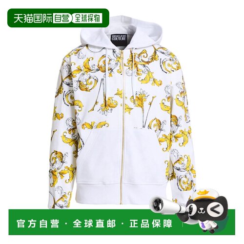 1h可退 香港直邮versace 范思哲 男士 连帽运动衫 white白色 舒适