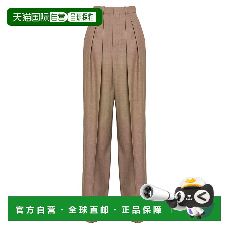 1h可退 香港直邮Saint Laurent 圣罗兰 女士 休闲长裤 beige米色,女装/女士精品,休闲裤,淘宝优惠券,粉丝福利购,淘宝优惠卷