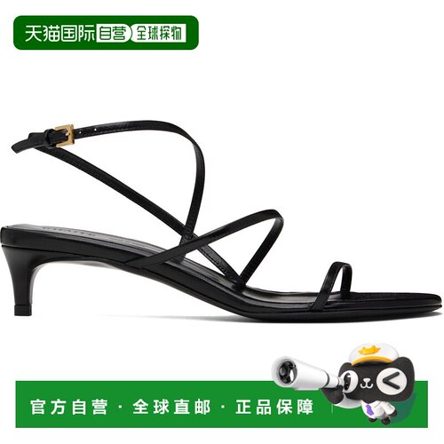 香港直邮KHAITE 女士 搭扣凉鞋 F3076920 black黑色 舒适时尚